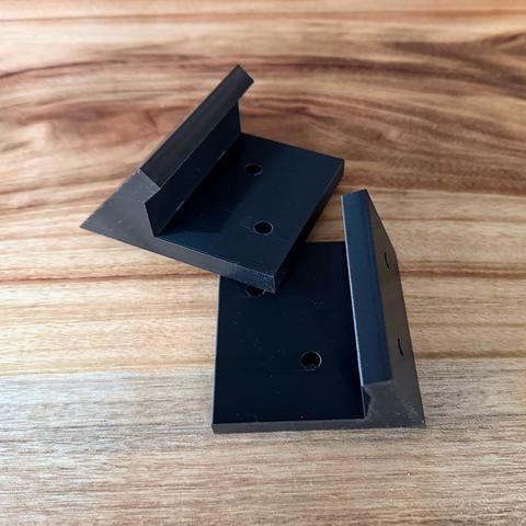 Printed stiffener brackets, a pair.