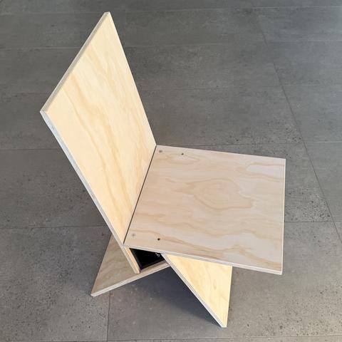 K2 with printed bracket in plywood.