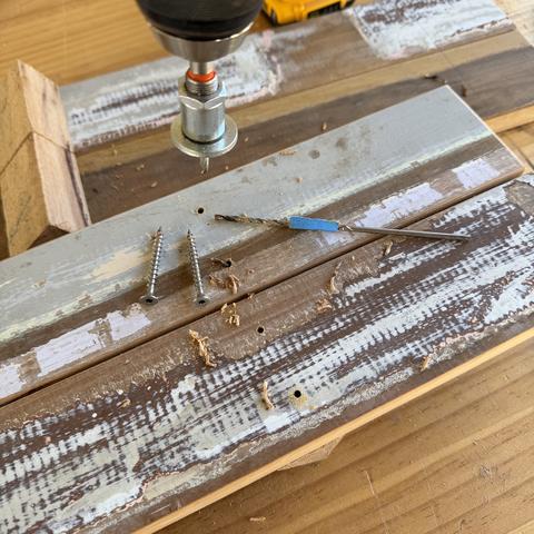 Pre-drilling: 2.7mm pilot full depth, then clearance and countersink. The wood never threatened to split.
